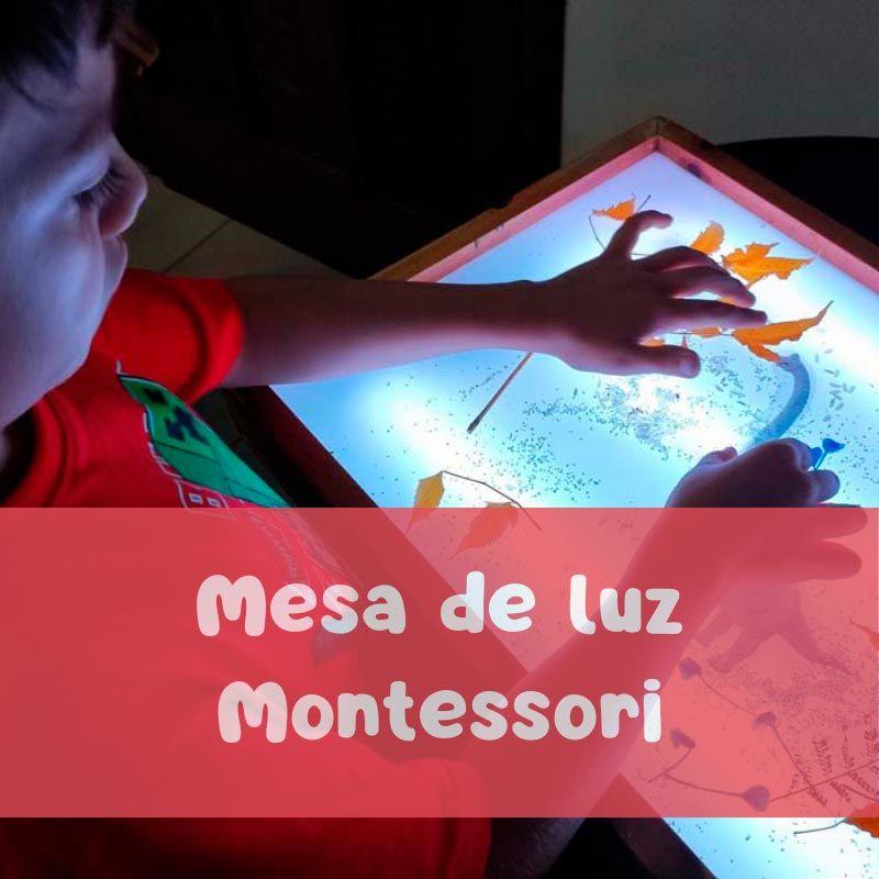 Mesa de luz Montessori