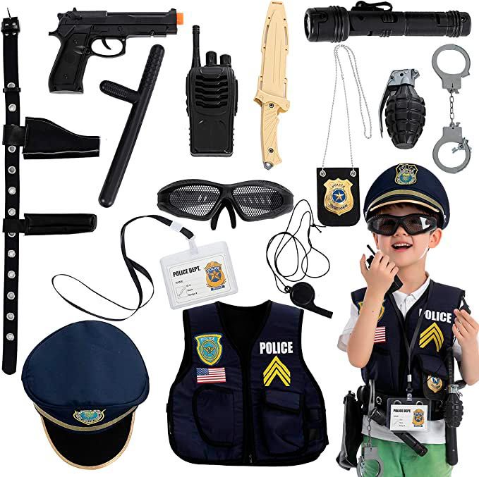set disfraz policía