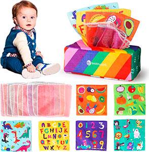 kramow-Juguetes-Caja-de-Panuelos-para-Bebes-Juguetes-Montessori-Sensoriales-para-bebes-de-6-a-12-meses