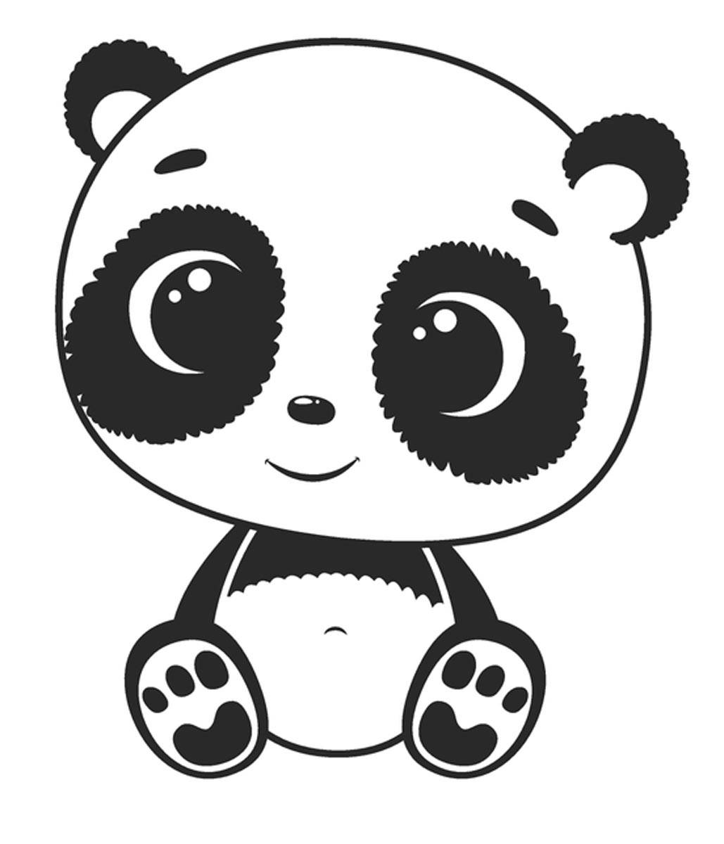 Dibujo Oso panda para Colorear