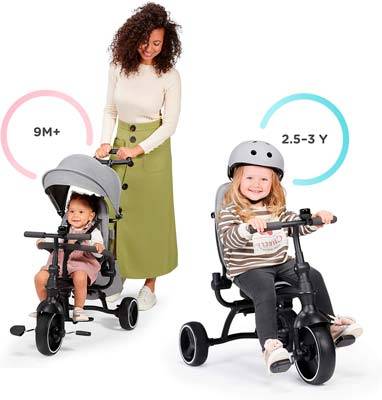mejor triciclo evolutivo plegable para bebes